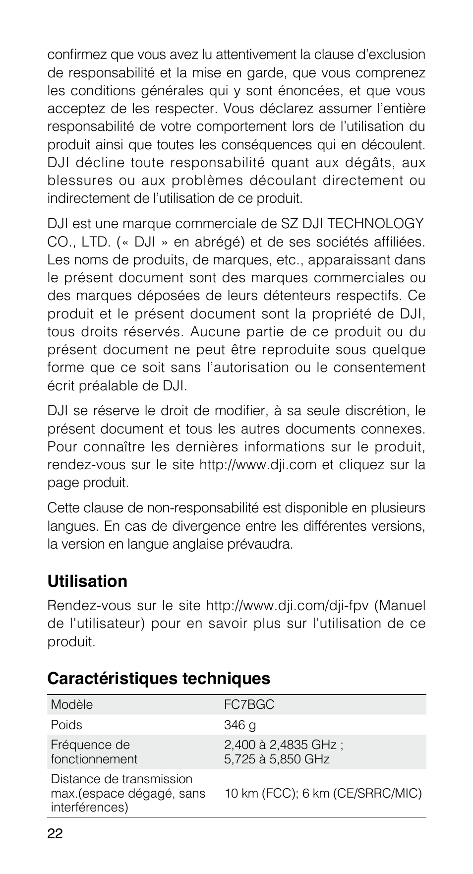 DJI FPV Drone (Combo) User Manual | Page 23 / 39