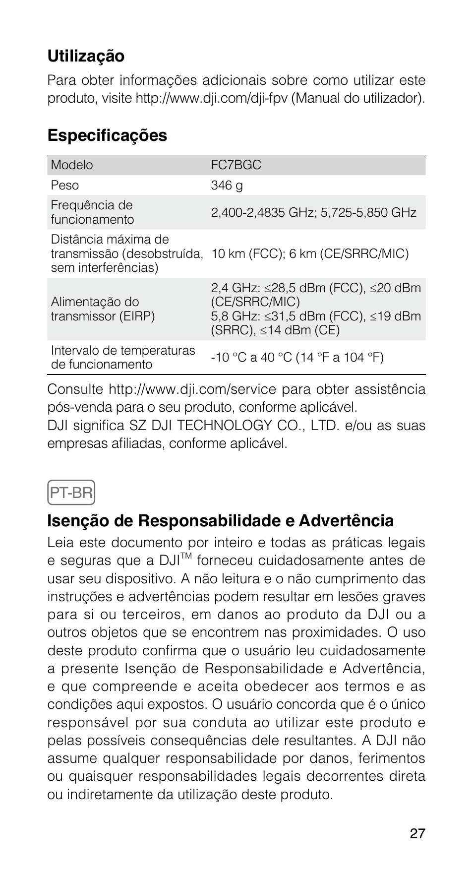 DJI FPV Drone (Combo) User Manual | Page 28 / 39