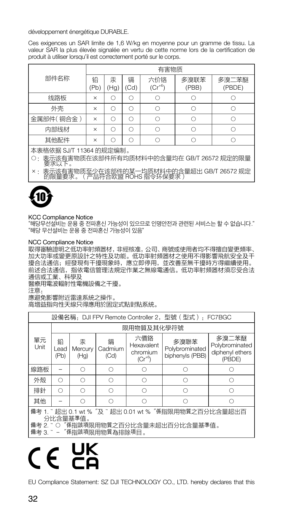 DJI FPV Drone (Combo) User Manual | Page 33 / 39