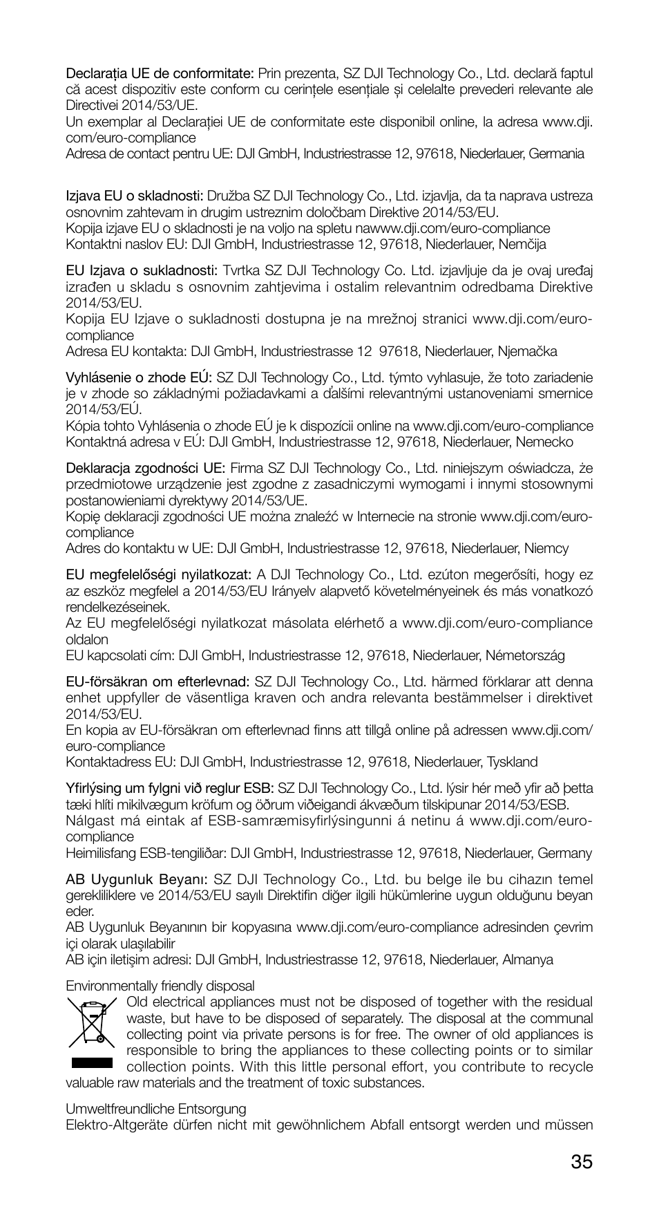 DJI FPV Drone (Combo) User Manual | Page 36 / 39