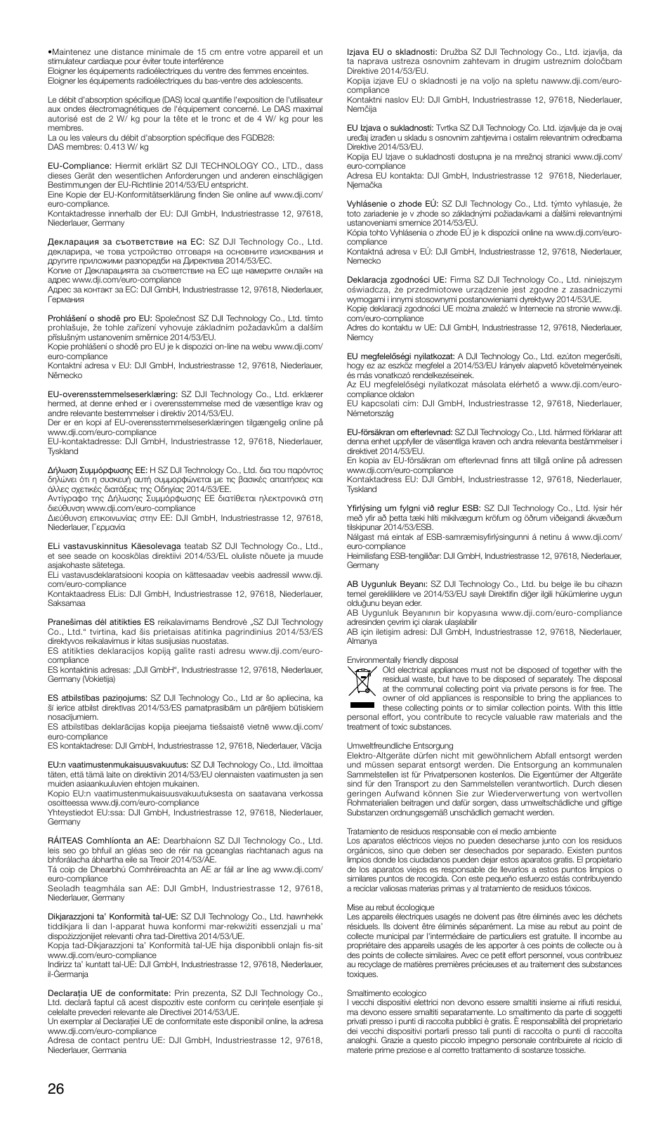 DJI FPV Drone (Combo) User Manual | Page 27 / 29