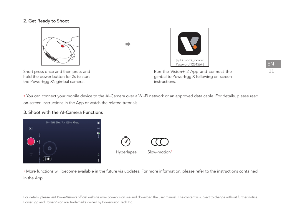 Power Vision PowerEgg X Explorer AI Camera & Drone User Manual | Page 13 / 84