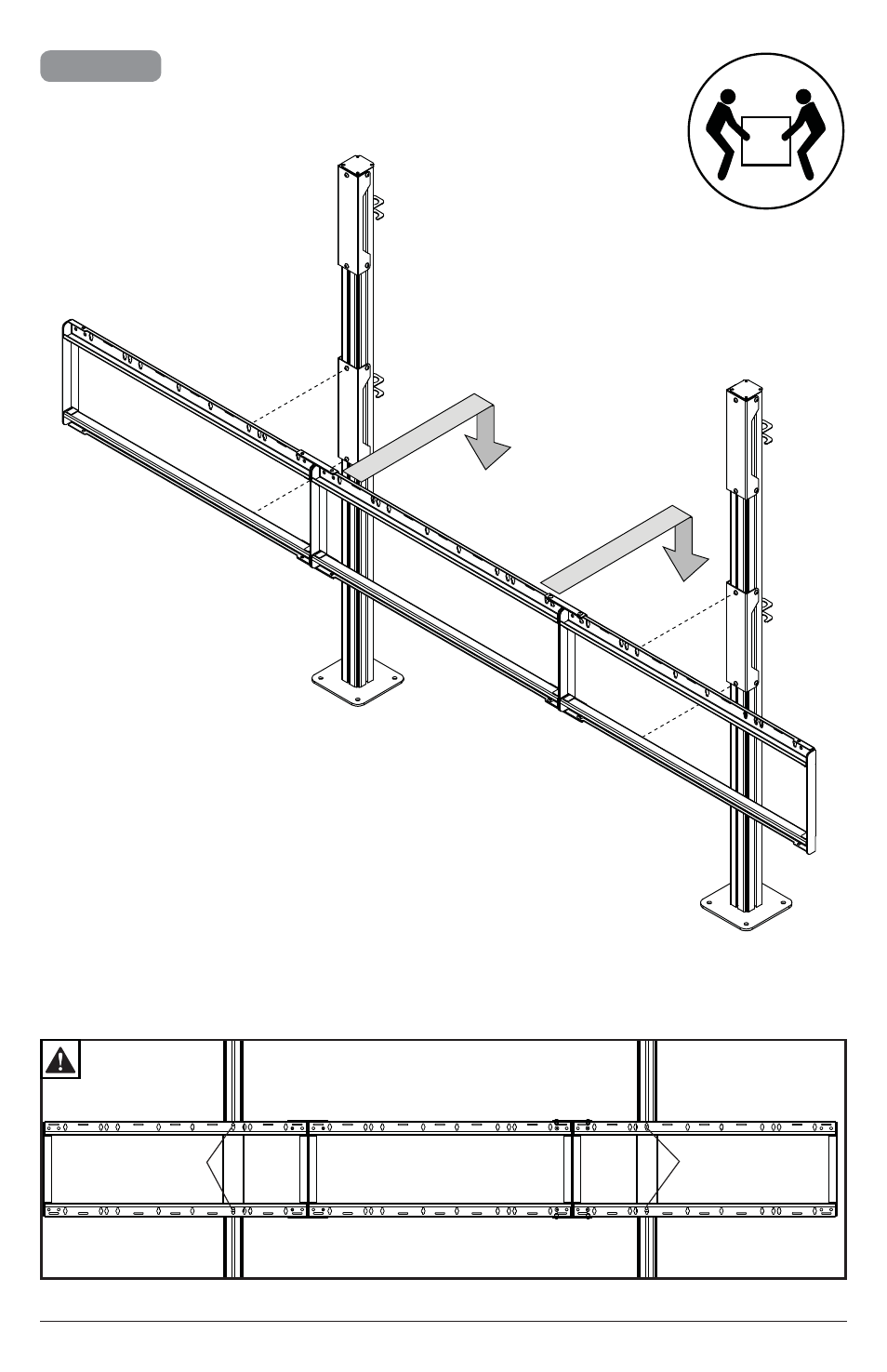 Peerless-AV Modular Video Wall Pedestal Mount for 46 to 55" Displays (3x2 Configuration) User Manual | Page 11 / 20