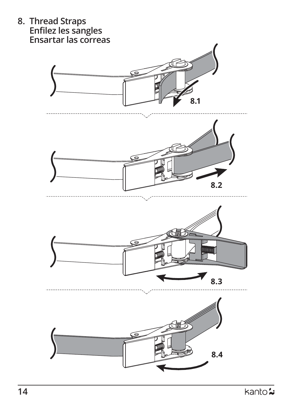 Kanto Living PSC350 Full-Motion Column & Pillar Mount for 37 to 75" Displays User Manual | Page 14 / 24