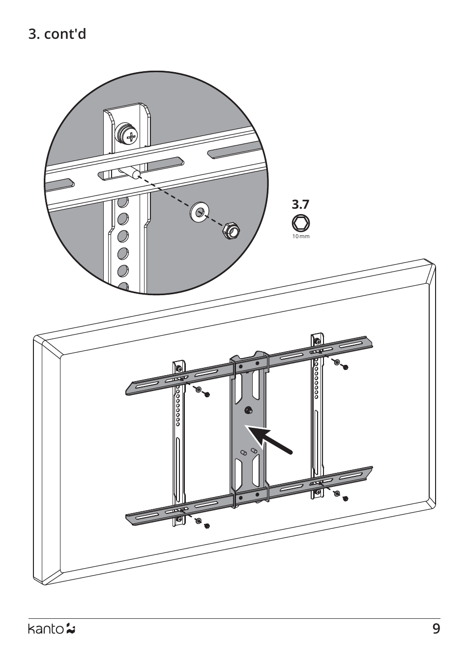 Cont'd | Kanto Living PSC350 Full-Motion Column & Pillar Mount for 37 to 75