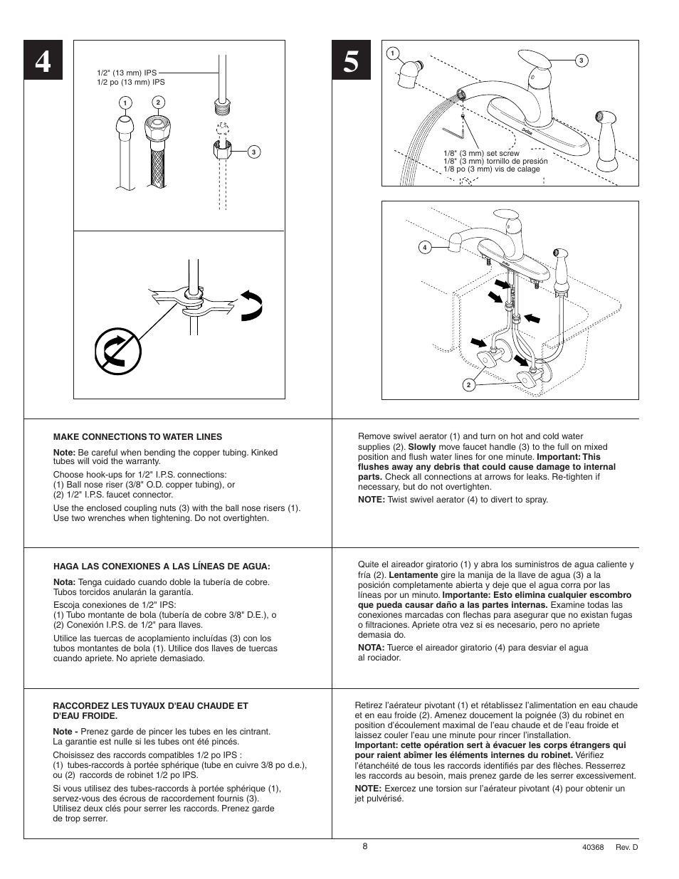 Delta 488 Series User Manual | Page 8 / 8