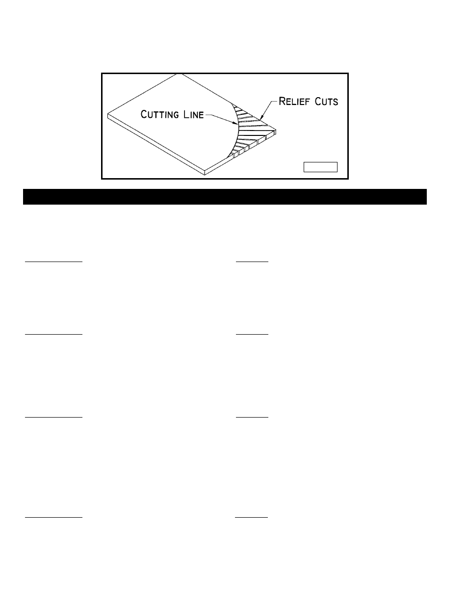 Guia localizacion de fallas, Corte de curvas | Delta 28-276 User Manual | Page 68 / 72