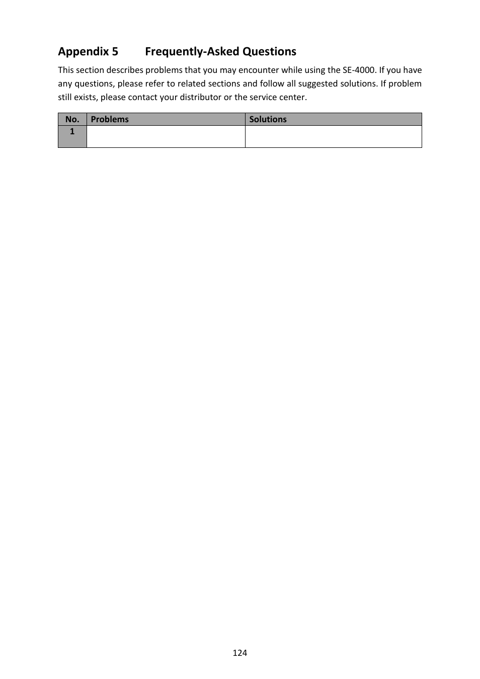 Appendix 5 frequently-asked questions, Ppendix, Requently | Sked, Uestions | Datavideo SE-4000 8-Channel 4K Video Switcher User Manual | Page 124 / 128