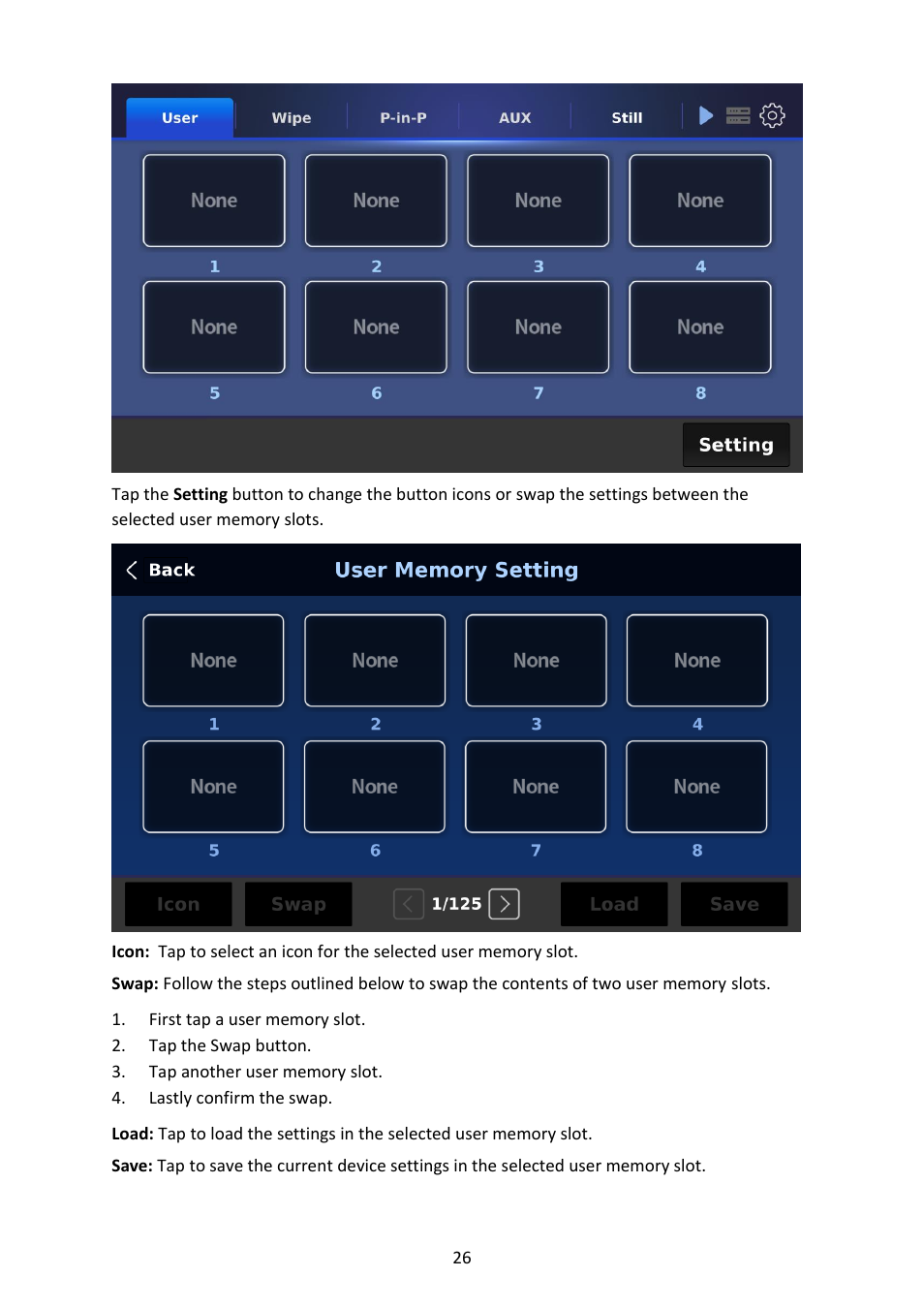 Datavideo SE-4000 8-Channel 4K Video Switcher User Manual | Page 26 / 128