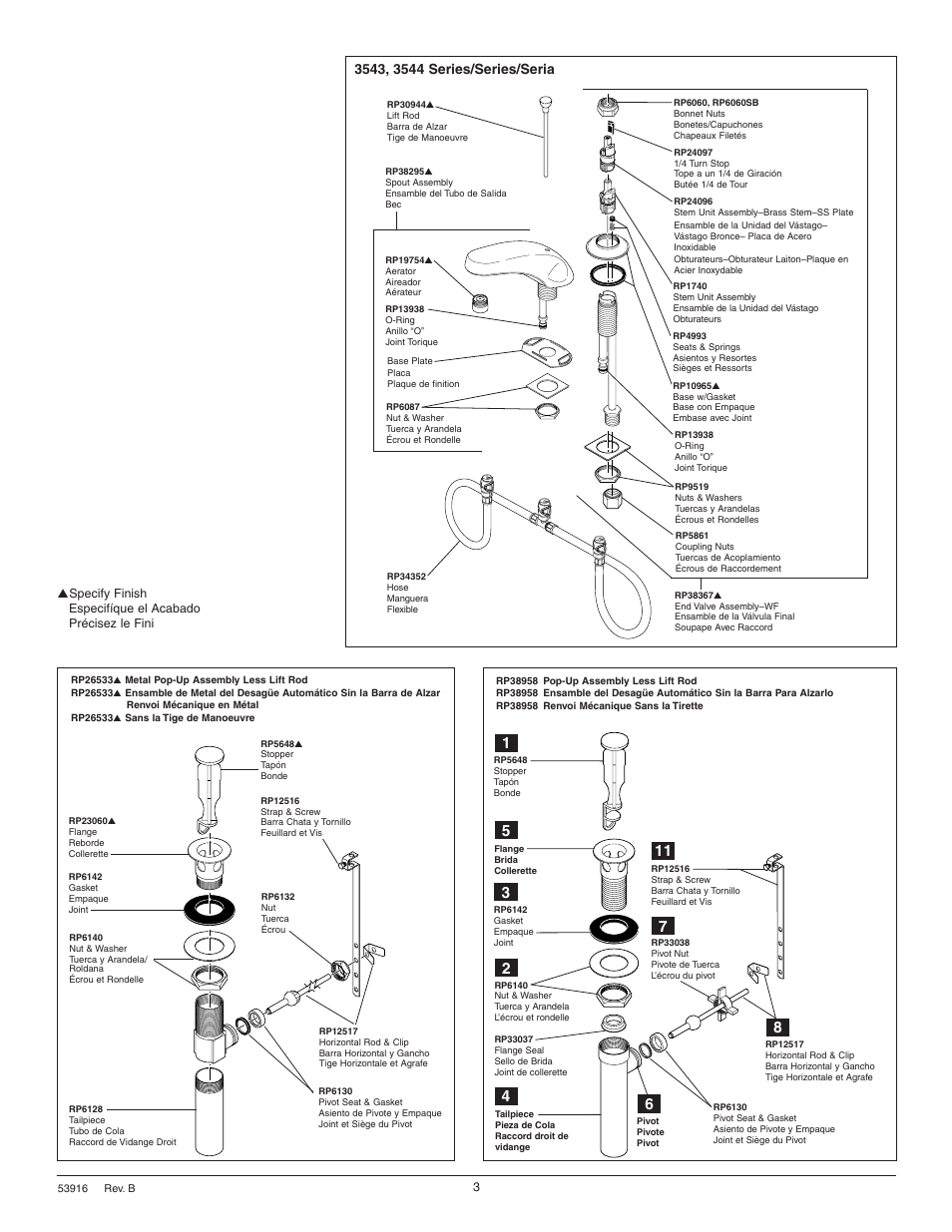 Delta 3543 Series User Manual | Page 3 / 8