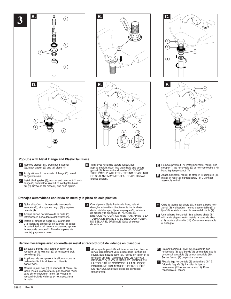 C. f | Delta 3543 Series User Manual | Page 7 / 8