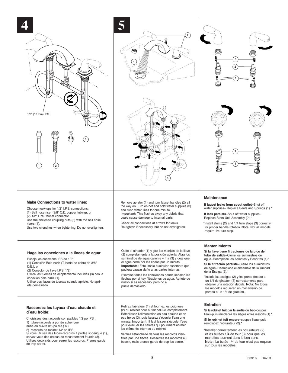 Delta 3543 Series User Manual | Page 8 / 8