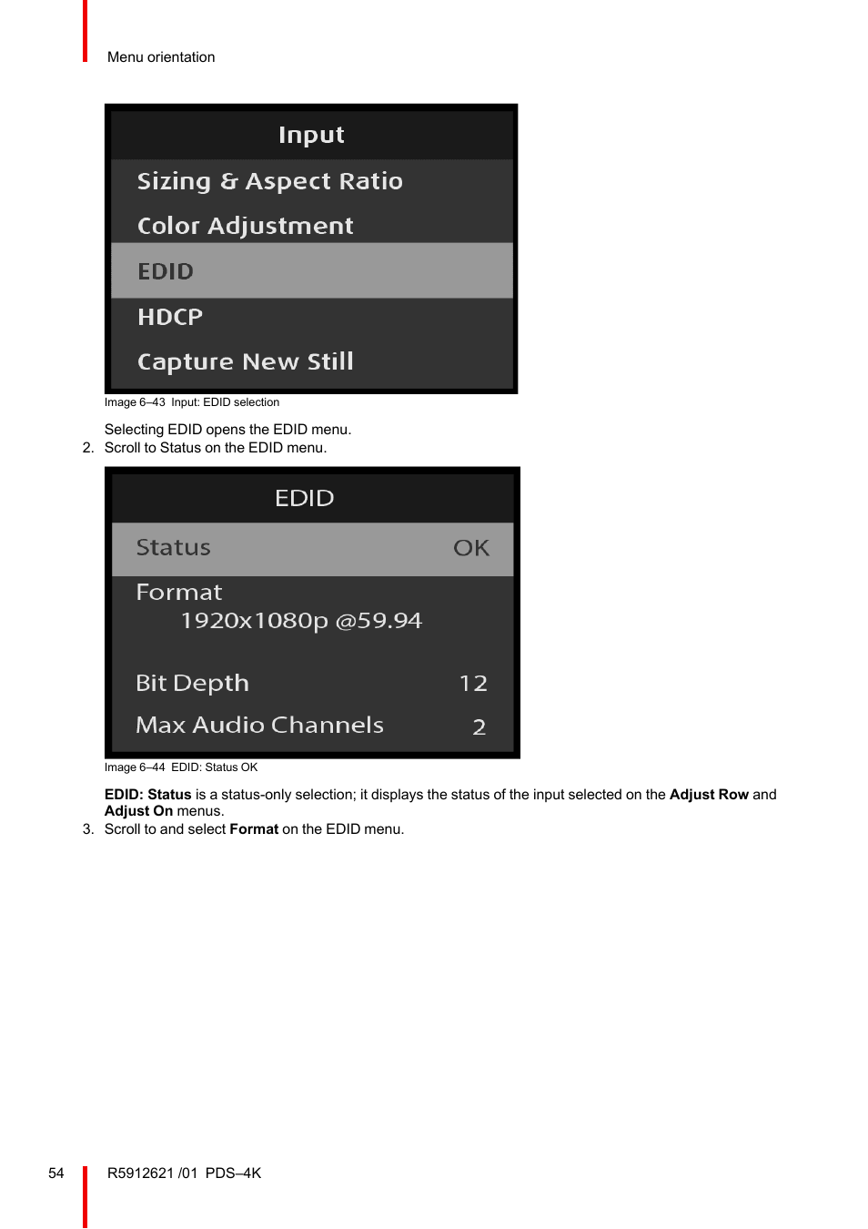 Barco PDS-4K HDMI Presentation Switcher User Manual | Page 54 / 224