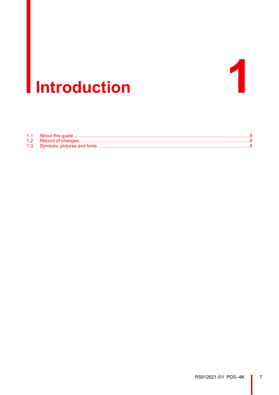1 introduction, Introduction | Barco PDS-4K HDMI Presentation Switcher User Manual | Page 7 / 224