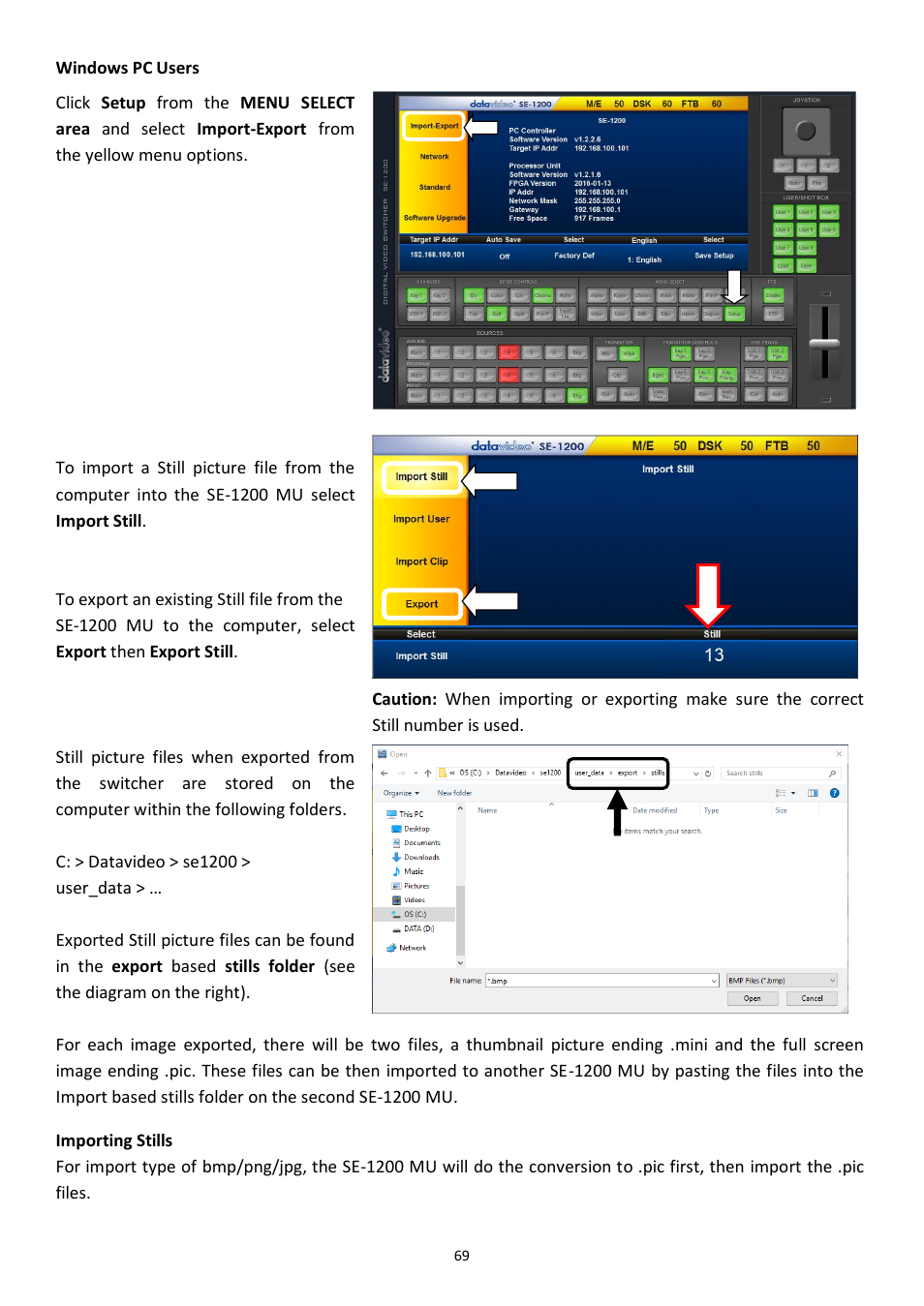 Datavideo SE-1200MU 6-Input Switcher and RMC-260 Controller Bundle User Manual | Page 69 / 90