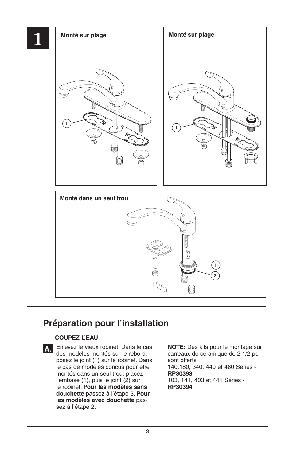 Préparation pour l’installation | Delta Model 400 User Manual | Page 23 / 40