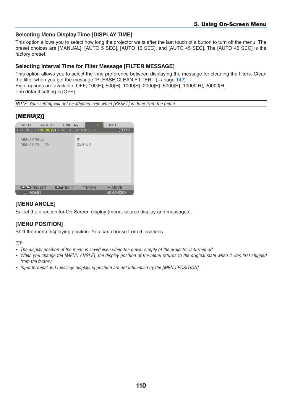 NEC 40,000-Lumen 4K Laser Installation Projector User Manual | Page 127 / 192