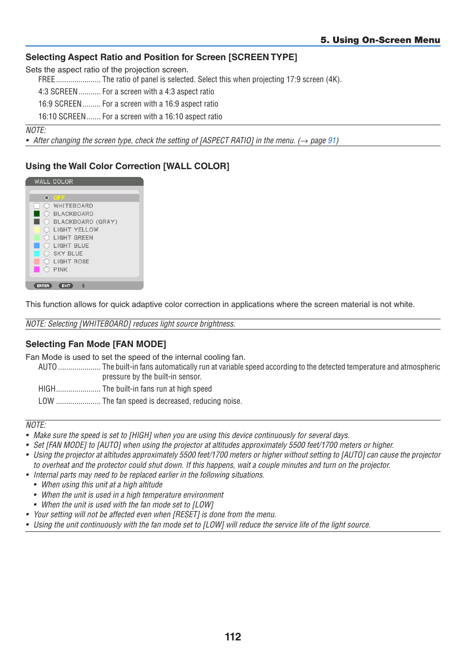 NEC 40,000-Lumen 4K Laser Installation Projector User Manual | Page 129 / 192