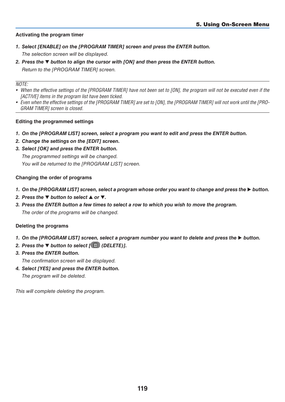 NEC 40,000-Lumen 4K Laser Installation Projector User Manual | Page 136 / 192