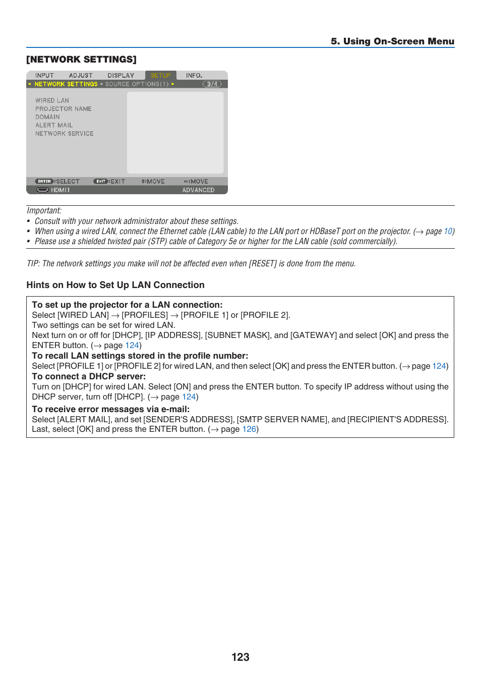 NEC 40,000-Lumen 4K Laser Installation Projector User Manual | Page 140 / 192