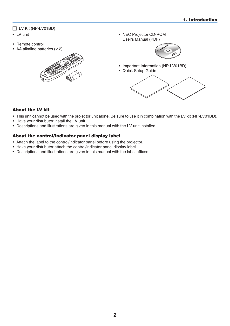 NEC 40,000-Lumen 4K Laser Installation Projector User Manual | Page 19 / 192