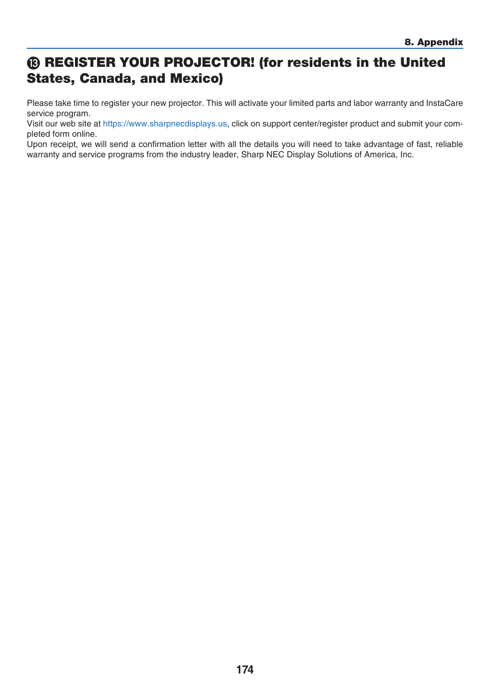 Mexico) | NEC 40,000-Lumen 4K Laser Installation Projector User Manual | Page 191 / 192