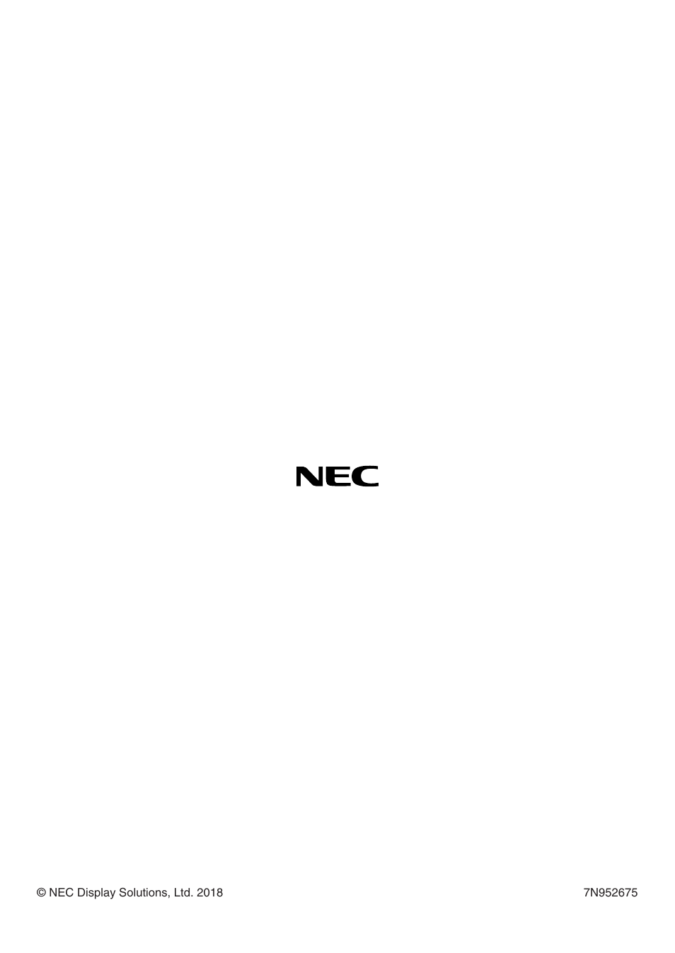 NEC 40,000-Lumen 4K Laser Installation Projector User Manual | Page 192 / 192