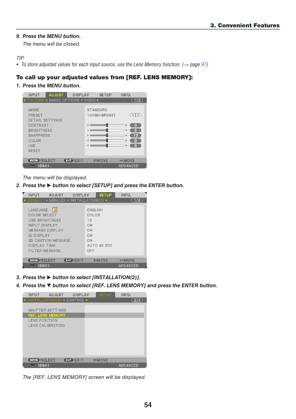 NEC 40,000-Lumen 4K Laser Installation Projector User Manual | Page 71 / 192
