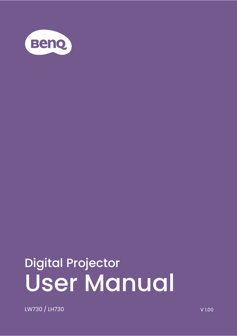 BenQ LH730 4000-Lumen Full HD LED DLP Projector User Manual | 54 pages