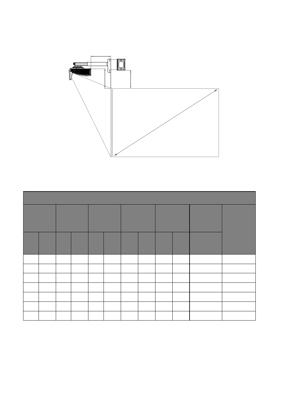 Projection dimensions, Mx854ust | BenQ MW855UST+ 3500-Lumen WXGA Ultra-Short Throw DLP Projector User Manual | Page 18 / 77