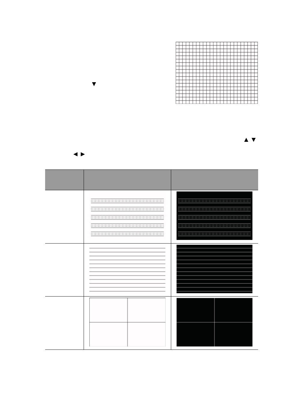 Using the test pattern, Using the teaching templates | BenQ MW855UST+ 3500-Lumen WXGA Ultra-Short Throw DLP Projector User Manual | Page 46 / 77