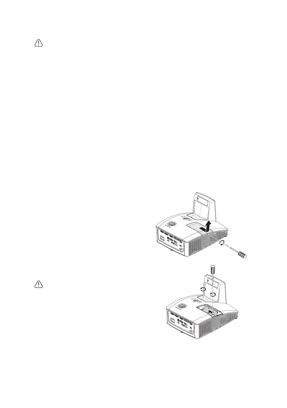 Replacing the lamp | BenQ MW855UST+ 3500-Lumen WXGA Ultra-Short Throw DLP Projector User Manual | Page 65 / 77