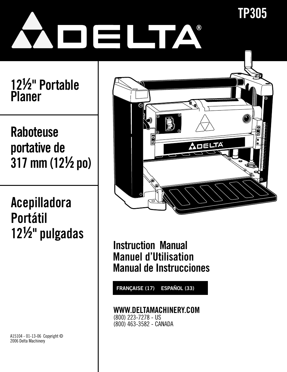 Delta TP305 User Manual | 49 pages