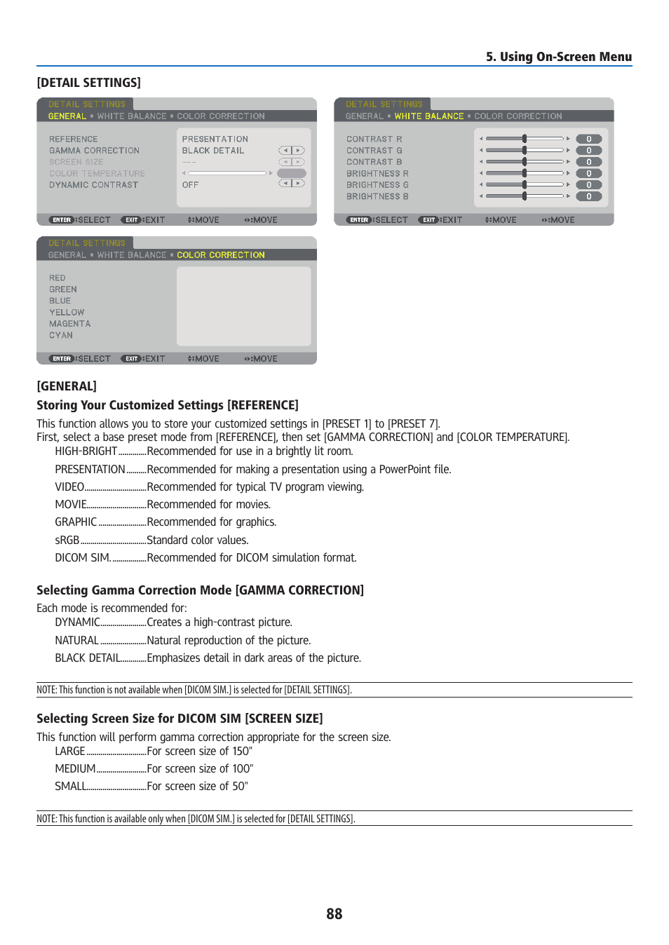 Ricoh PJ WU6181N 6200-Lumen WUXGA LCD Projector (No Lens) User Manual | Page 103 / 268