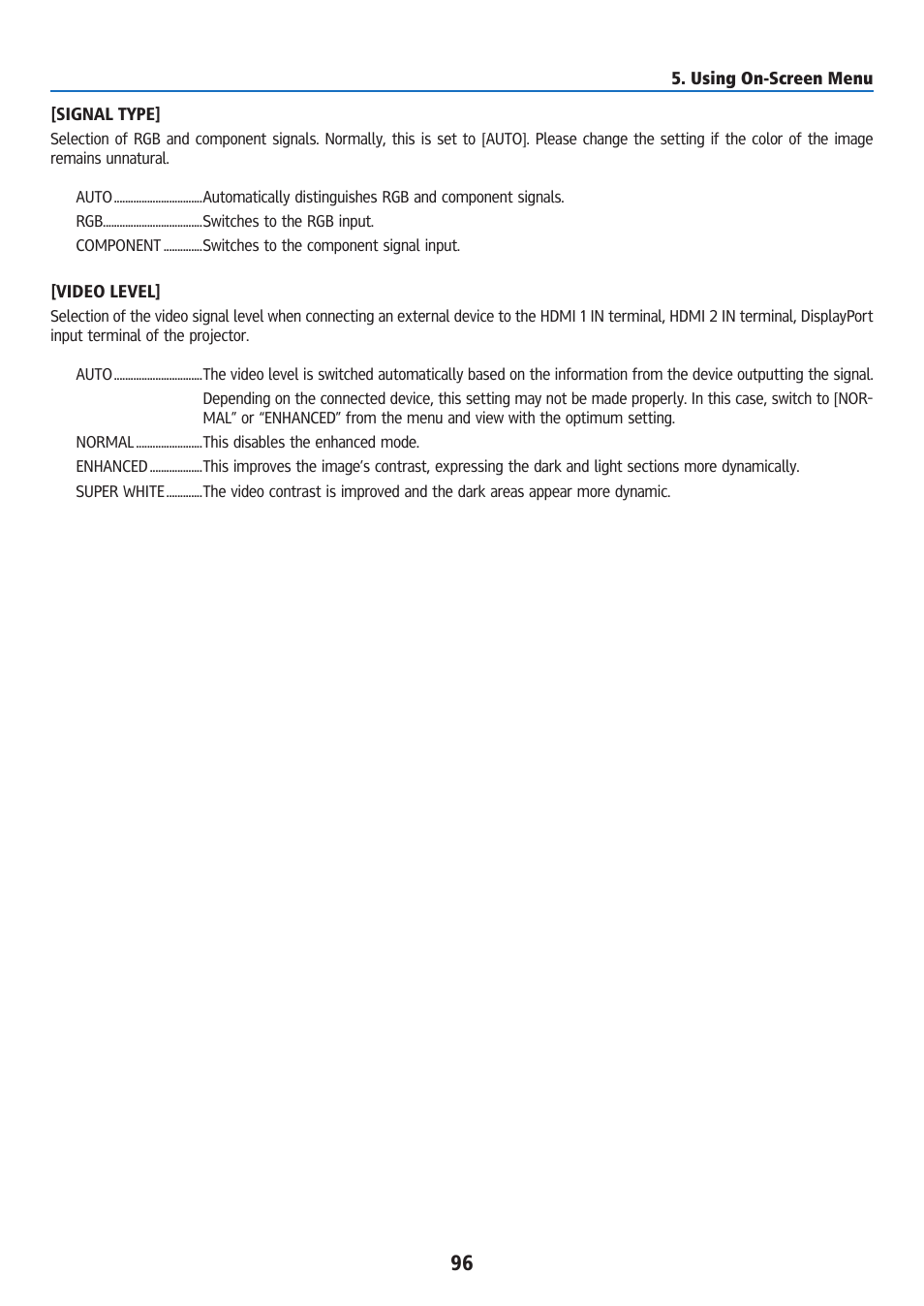 Ricoh PJ WU6181N 6200-Lumen WUXGA LCD Projector (No Lens) User Manual | Page 111 / 268