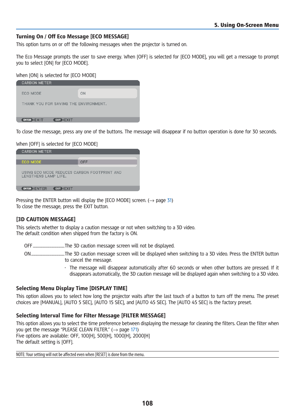 Ricoh PJ WU6181N 6200-Lumen WUXGA LCD Projector (No Lens) User Manual | Page 123 / 268
