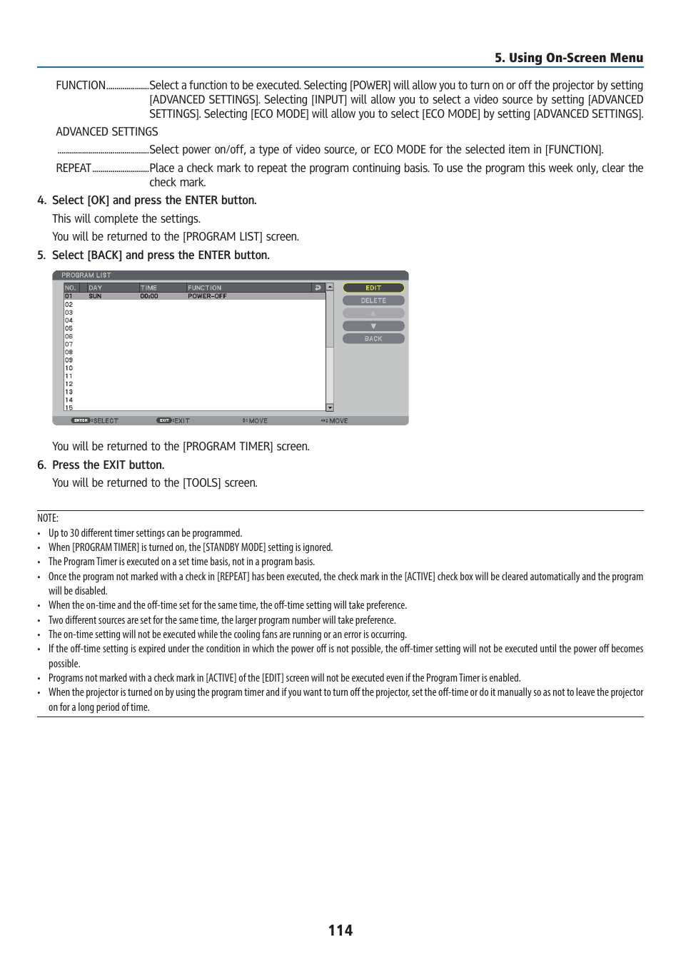 Ricoh PJ WU6181N 6200-Lumen WUXGA LCD Projector (No Lens) User Manual | Page 129 / 268