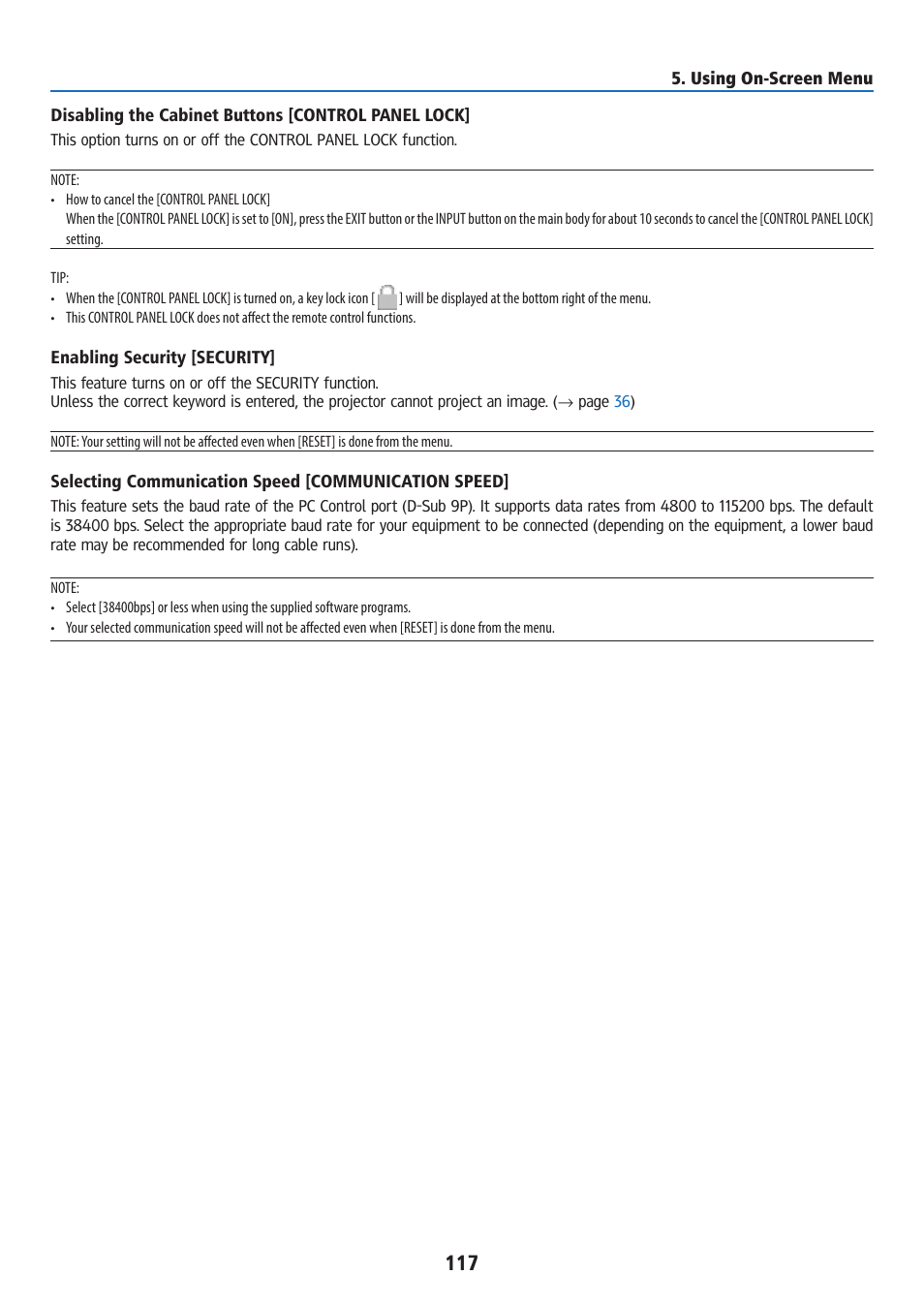 Ricoh PJ WU6181N 6200-Lumen WUXGA LCD Projector (No Lens) User Manual | Page 132 / 268