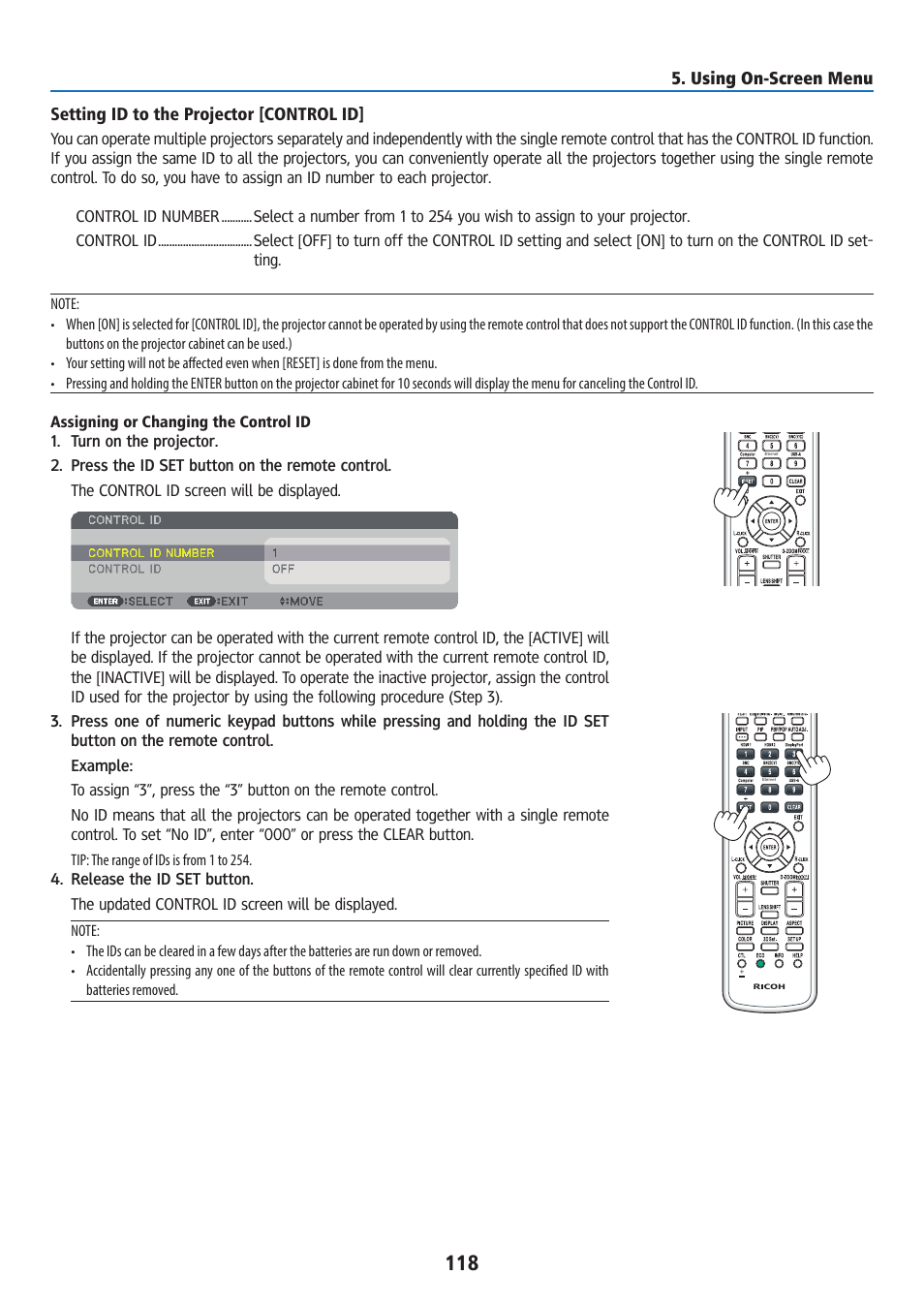 Ricoh PJ WU6181N 6200-Lumen WUXGA LCD Projector (No Lens) User Manual | Page 133 / 268
