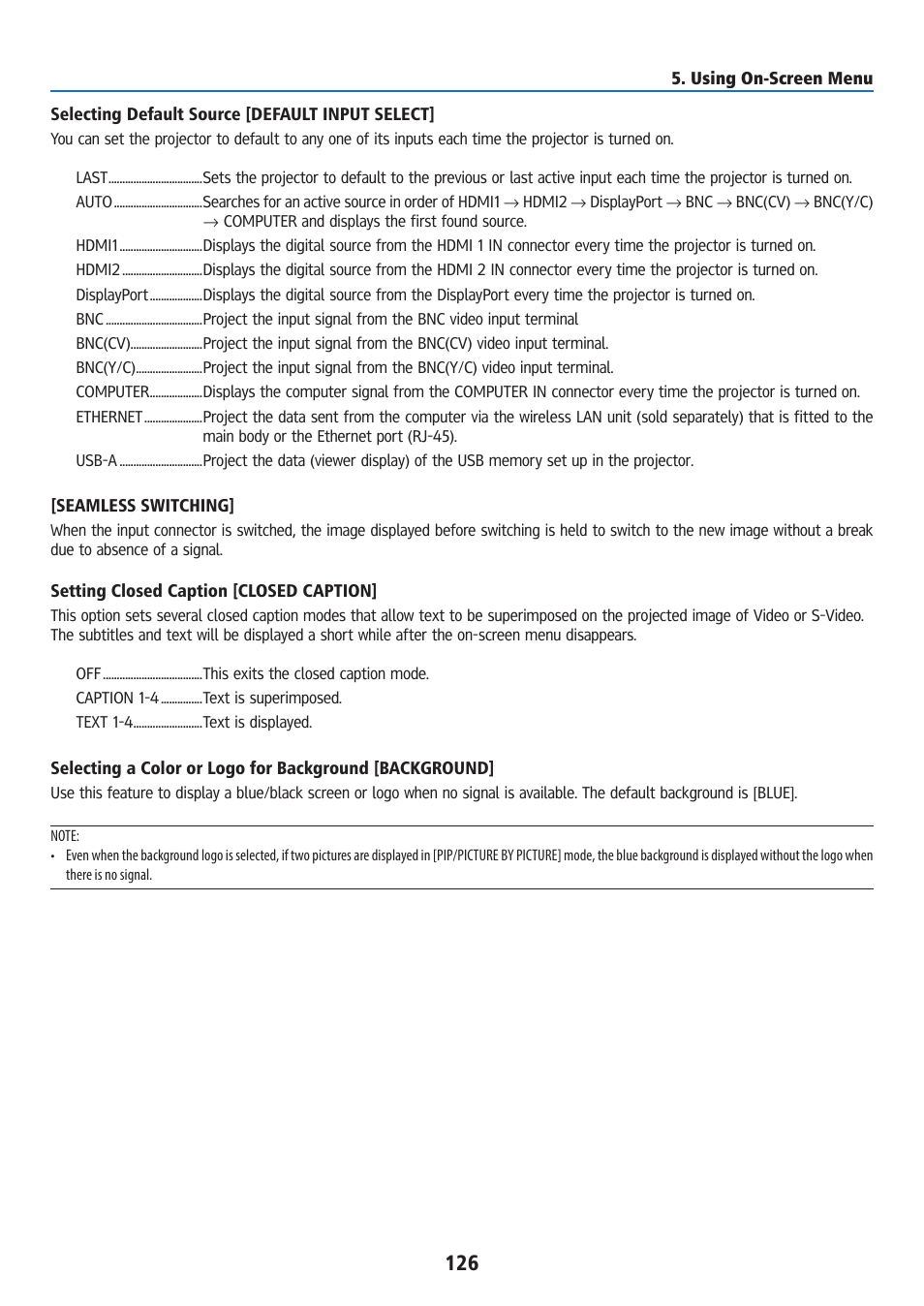 Ricoh PJ WU6181N 6200-Lumen WUXGA LCD Projector (No Lens) User Manual | Page 141 / 268