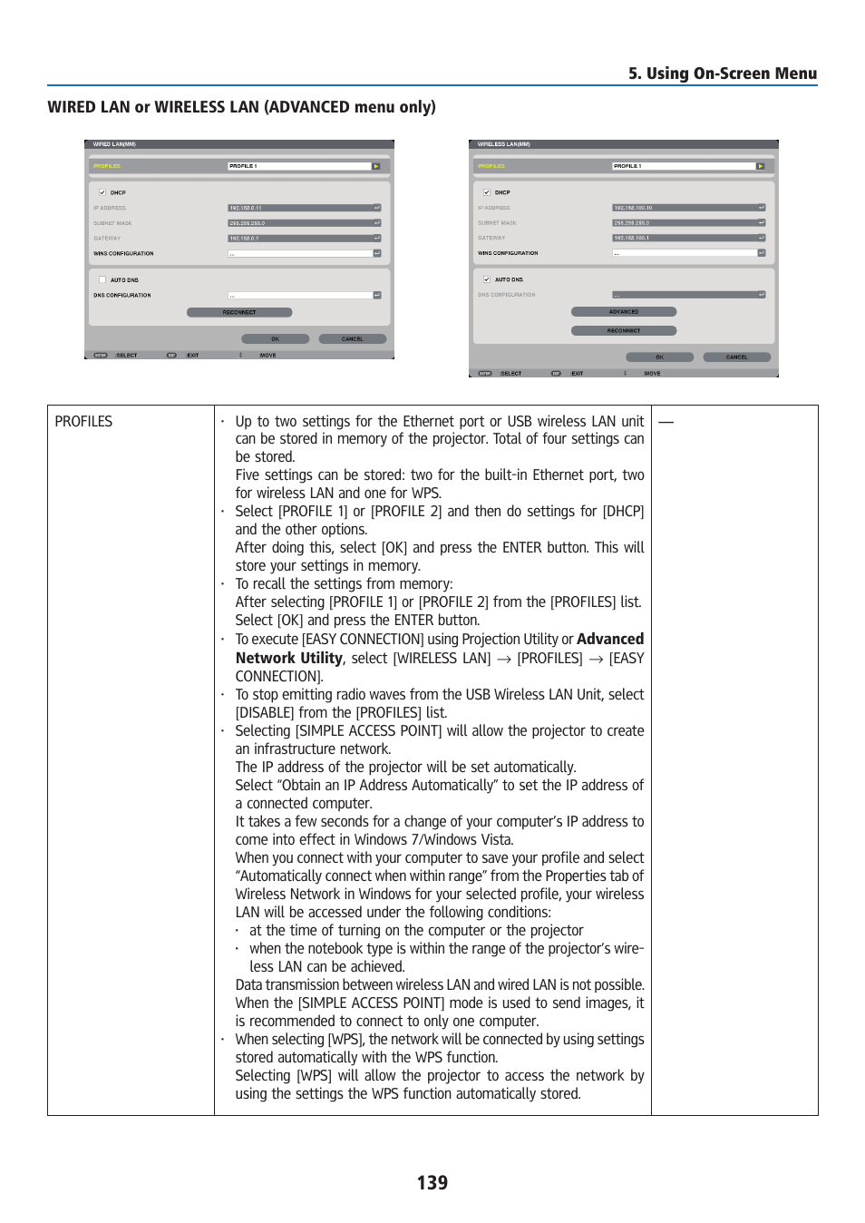 Ricoh PJ WU6181N 6200-Lumen WUXGA LCD Projector (No Lens) User Manual | Page 154 / 268