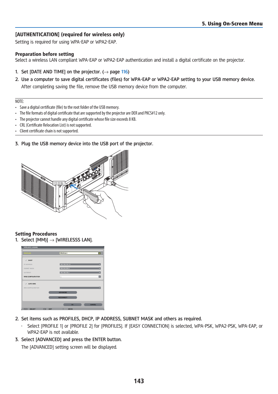 Ricoh PJ WU6181N 6200-Lumen WUXGA LCD Projector (No Lens) User Manual | Page 158 / 268
