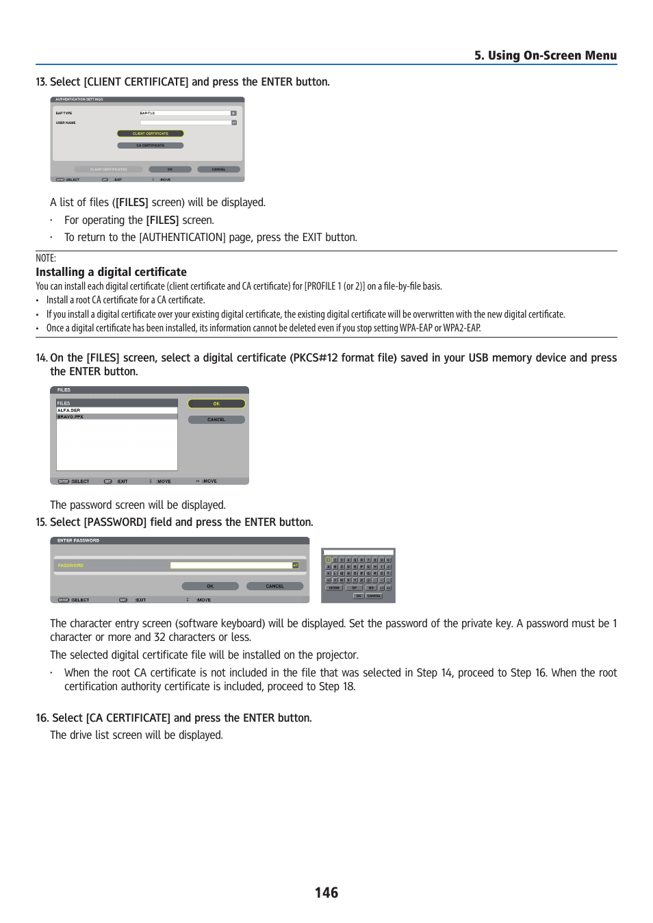 Ricoh PJ WU6181N 6200-Lumen WUXGA LCD Projector (No Lens) User Manual | Page 161 / 268