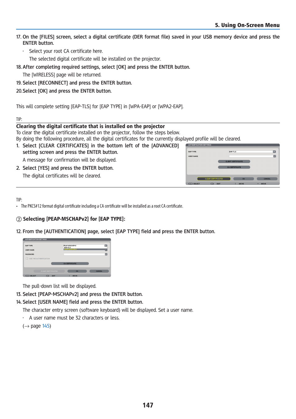 Ricoh PJ WU6181N 6200-Lumen WUXGA LCD Projector (No Lens) User Manual | Page 162 / 268