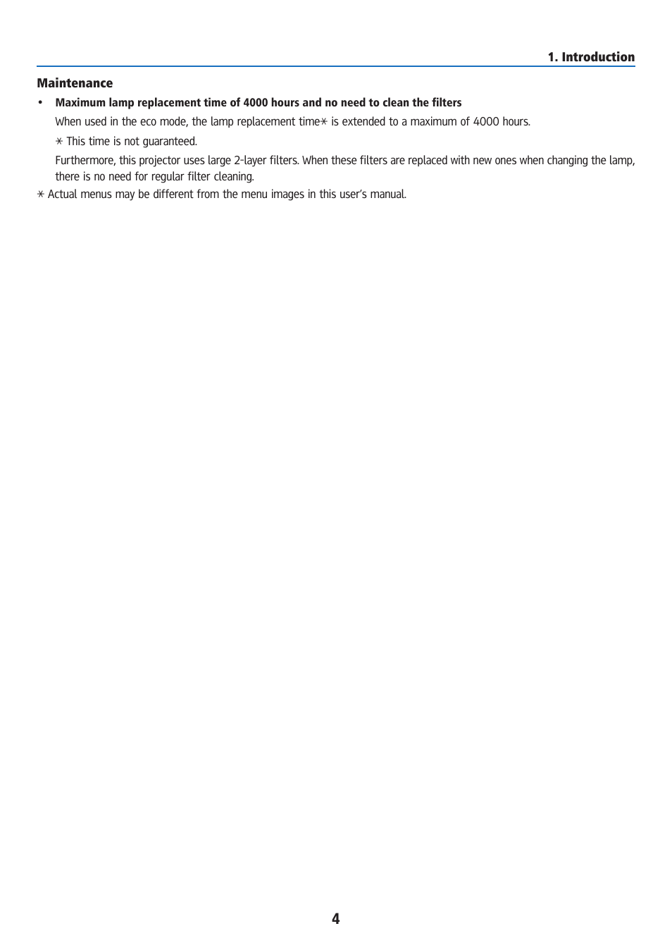 Maintenance | Ricoh PJ WU6181N 6200-Lumen WUXGA LCD Projector (No Lens) User Manual | Page 19 / 268