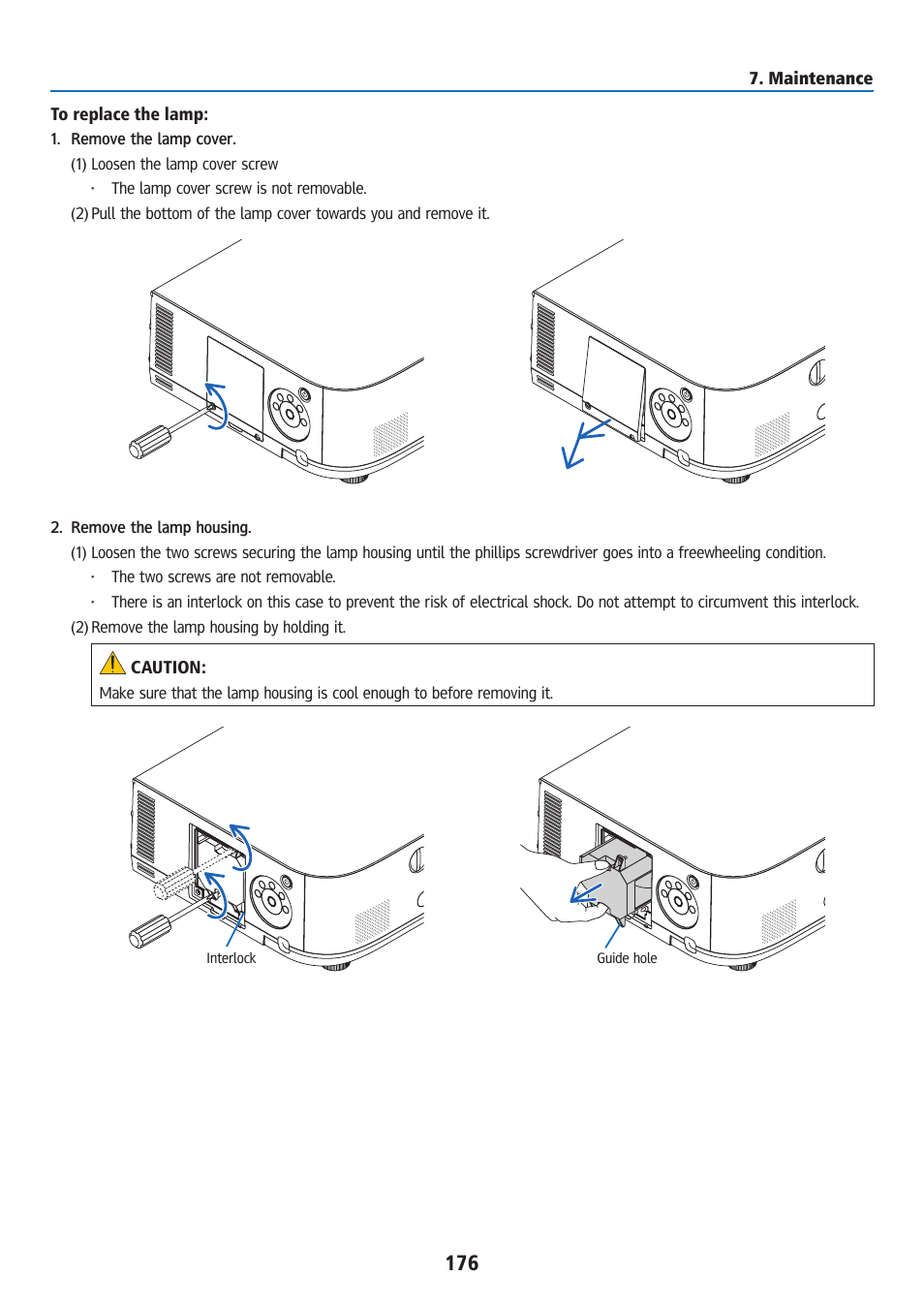 Ricoh PJ WU6181N 6200-Lumen WUXGA LCD Projector (No Lens) User Manual | Page 191 / 268