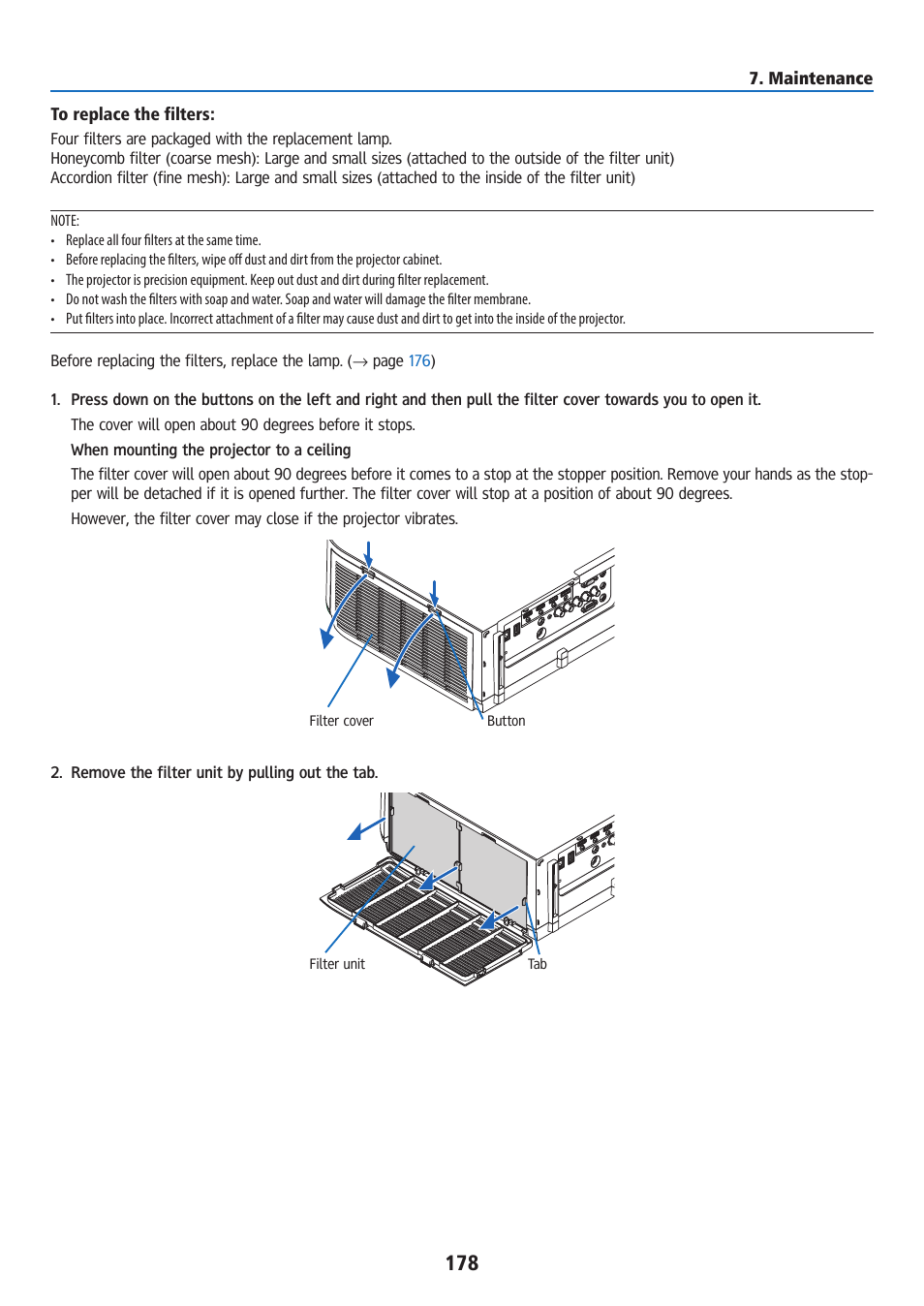 Ricoh PJ WU6181N 6200-Lumen WUXGA LCD Projector (No Lens) User Manual | Page 193 / 268