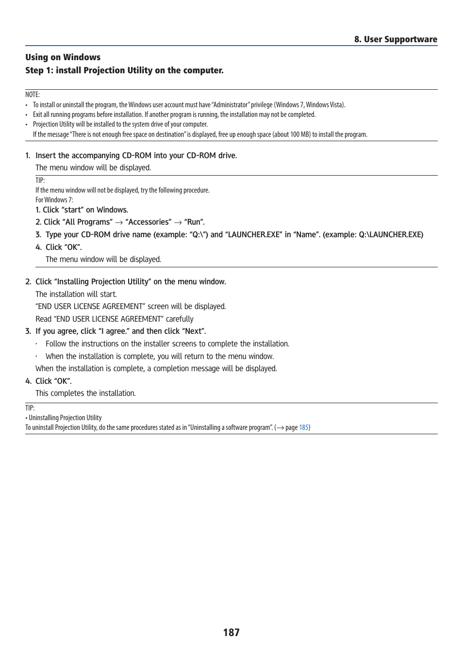 Ricoh PJ WU6181N 6200-Lumen WUXGA LCD Projector (No Lens) User Manual | Page 202 / 268