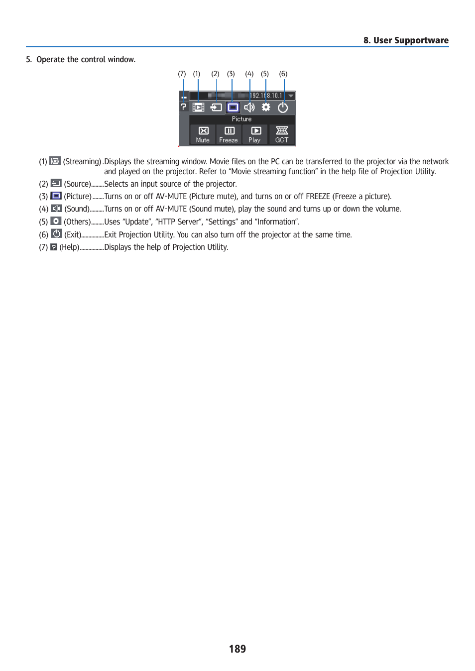 Ricoh PJ WU6181N 6200-Lumen WUXGA LCD Projector (No Lens) User Manual | Page 204 / 268
