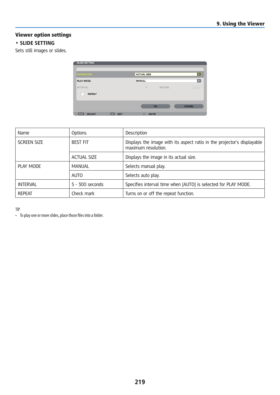 Viewer option settings | Ricoh PJ WU6181N 6200-Lumen WUXGA LCD Projector (No Lens) User Manual | Page 234 / 268